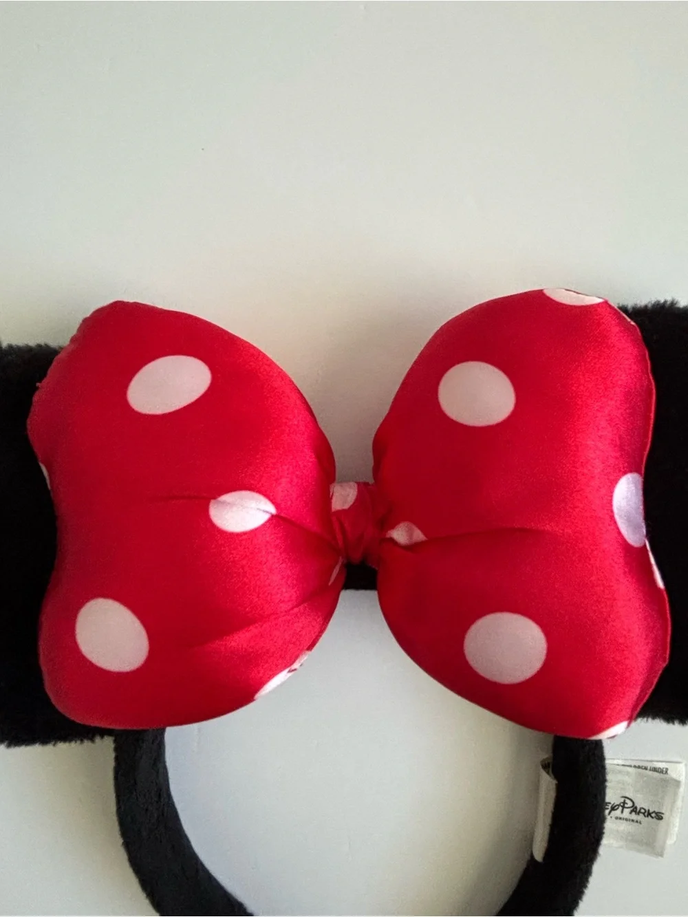 Disney Parks Minnie Mouse Red Polka Dot Bow Ears Headband